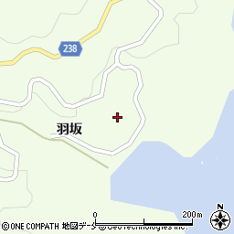 宮城県石巻市雄勝町桑浜羽坂33周辺の地図
