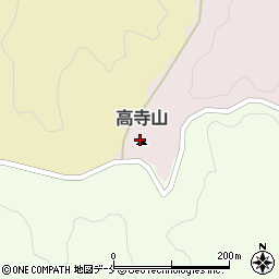 高寺山周辺の地図
