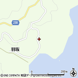 宮城県石巻市雄勝町桑浜羽坂22周辺の地図