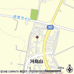 山形県村山市河島山3周辺の地図