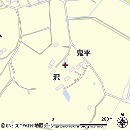 宮城県大崎市松山長尾沢周辺の地図