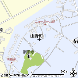 宮城県大崎市鹿島台船越山野町周辺の地図