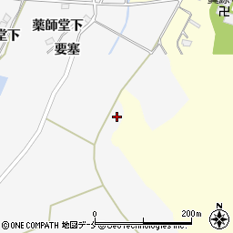 宮城県大崎市松山金谷要塞周辺の地図
