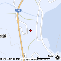 宮城県石巻市雄勝町水浜水浜周辺の地図