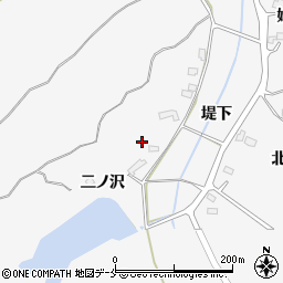 宮城県大崎市松山金谷二ノ沢周辺の地図