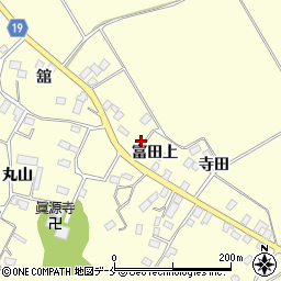 宮城県大崎市松山長尾富田上周辺の地図