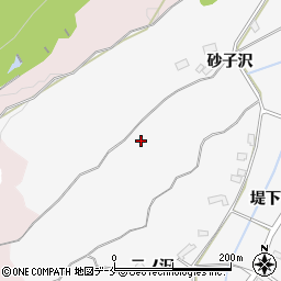 宮城県大崎市松山金谷新砂子沢周辺の地図