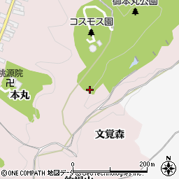 宮城県大崎市松山千石文覚森周辺の地図