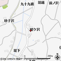 宮城県大崎市松山金谷姥ケ沢周辺の地図