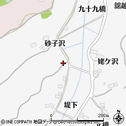 宮城県大崎市松山金谷砂子沢東周辺の地図