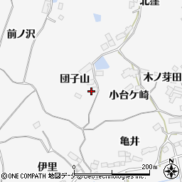宮城県大崎市松山金谷団子山11周辺の地図
