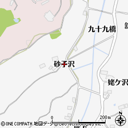 宮城県大崎市松山金谷（砂子沢）周辺の地図