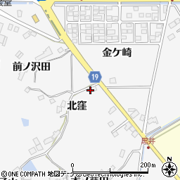 宮城県大崎市松山金谷北窪周辺の地図