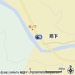 新潟県村上市塔下48周辺の地図