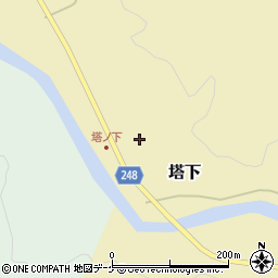 新潟県村上市塔下82周辺の地図