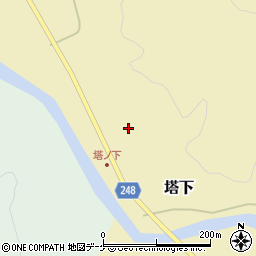 新潟県村上市塔下89周辺の地図