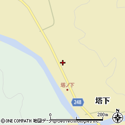 新潟県村上市塔下7周辺の地図