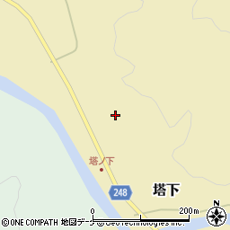 新潟県村上市塔下95周辺の地図