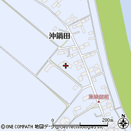 宮城県大崎市鹿島台船越鍋田周辺の地図