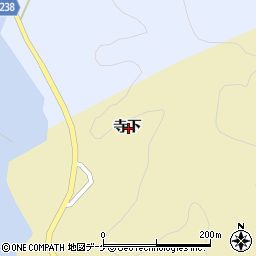 宮城県石巻市雄勝町立浜寺下周辺の地図