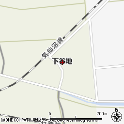 宮城県石巻市前谷地下谷地周辺の地図