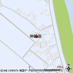 宮城県大崎市鹿島台船越（沖鍋田）周辺の地図