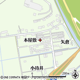 宮城県石巻市小船越本屋敷周辺の地図