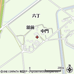 宮城県石巻市小船越中門周辺の地図