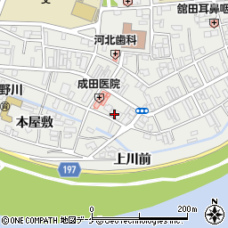 七十七銀行中津山支店周辺の地図