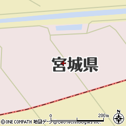 宮城県遠田郡涌谷町新名鰭周辺の地図