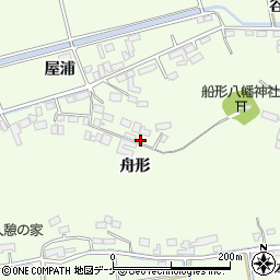 宮城県石巻市小船越（舟形）周辺の地図