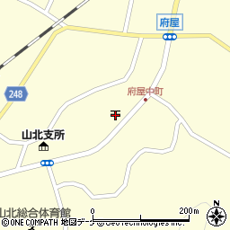 大川谷郵便局周辺の地図