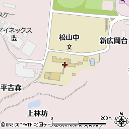 大崎市立松山中学校周辺の地図