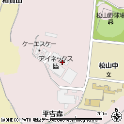 宮城県大崎市松山千石新平吉森周辺の地図