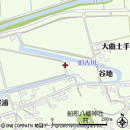 宮城県石巻市小船越下稲荷周辺の地図