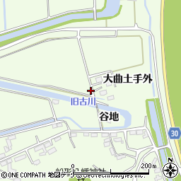 宮城県石巻市成田（大曲土手外）周辺の地図