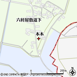 宮城県大崎市松山須摩屋本木周辺の地図