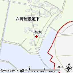 宮城県大崎市松山須摩屋（本木）周辺の地図
