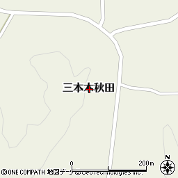 宮城県大崎市三本木秋田周辺の地図
