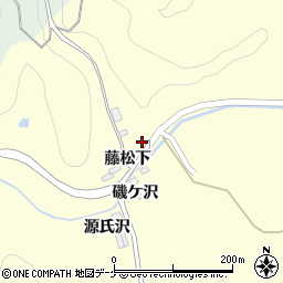 宮城県大崎市三本木桑折藤松下周辺の地図