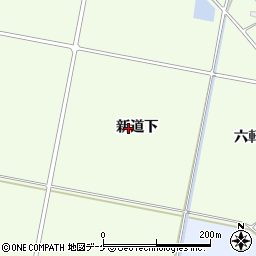 宮城県大崎市松山須摩屋新道下周辺の地図