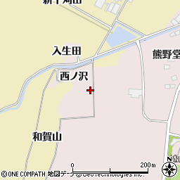 宮城県大崎市松山千石西ノ沢周辺の地図