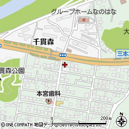 セブンイレブン宮城三本木店周辺の地図