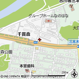 古川警察署三本木交番周辺の地図