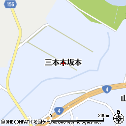 宮城県大崎市三本木坂本周辺の地図