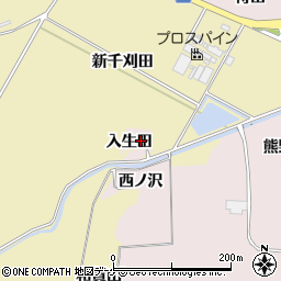 宮城県大崎市松山千石入生田周辺の地図