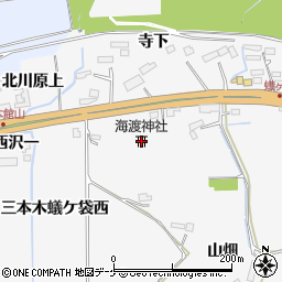 海渡神社周辺の地図