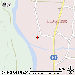 山形県鶴岡市上田沢西ノ内周辺の地図