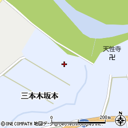 宮城県大崎市三本木坂本舟場川原周辺の地図