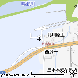 宮城県大崎市三本木坂本（山際）周辺の地図